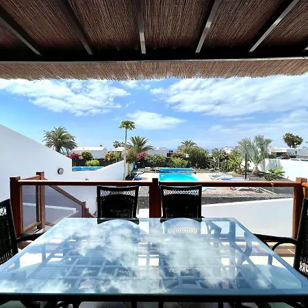 Vila Estupenda Villa Con Piscina Privada, Wifi Y Vistas Al Mar En Playa Blanca *