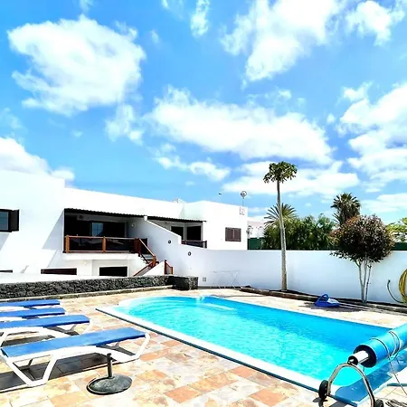 别墅 Estupenda Villa Con Piscina Privada, Wifi Y Vistas Al Mar En Playa Blanca 普拉亚布兰卡